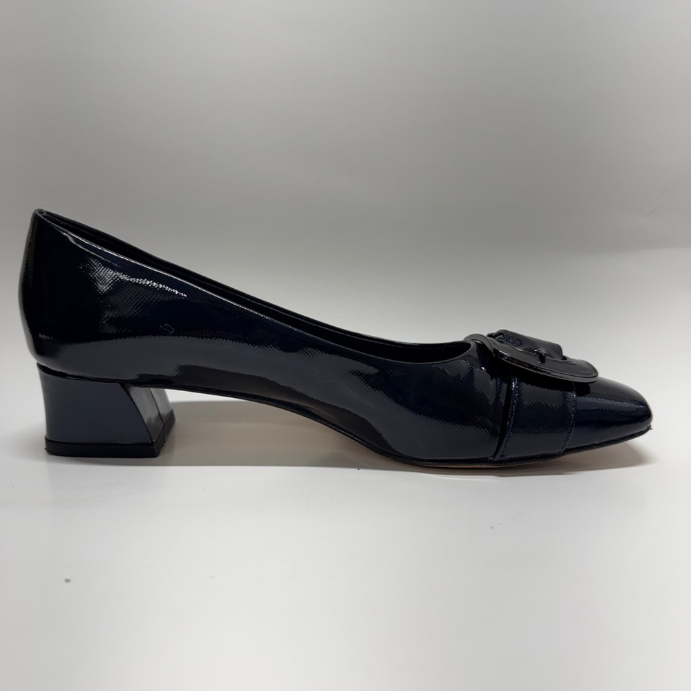 Vaneli Deep Blue Buckle Mid Heel Pumps Size 7.5SS - Picture 4 of 13